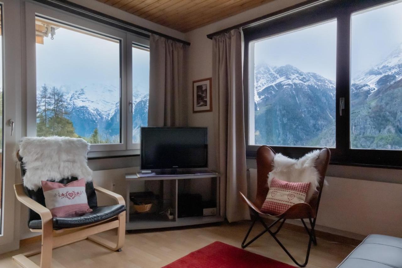 Panorama At Haus Waldheim Nr. 11 Apartman Grächen Kültér fotó